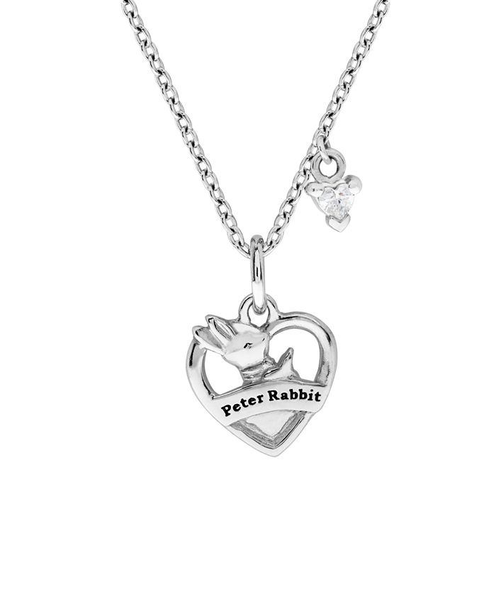 Rhona Sutton Beatrix Potter Sterling Silver Peter Rabbit Heart Shaped ...