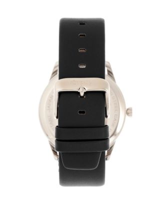 Quartz The 6300 White Dial, Genuine Black Leather Watch 41mm