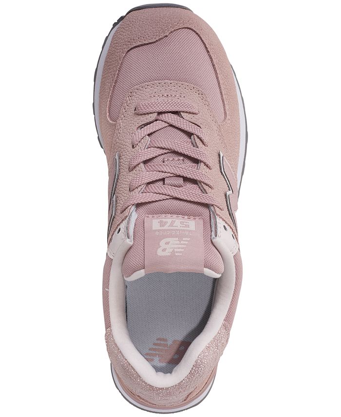 New Balance Women's 574 Pebbled Casual Sneakers from Finish Line - Macy's