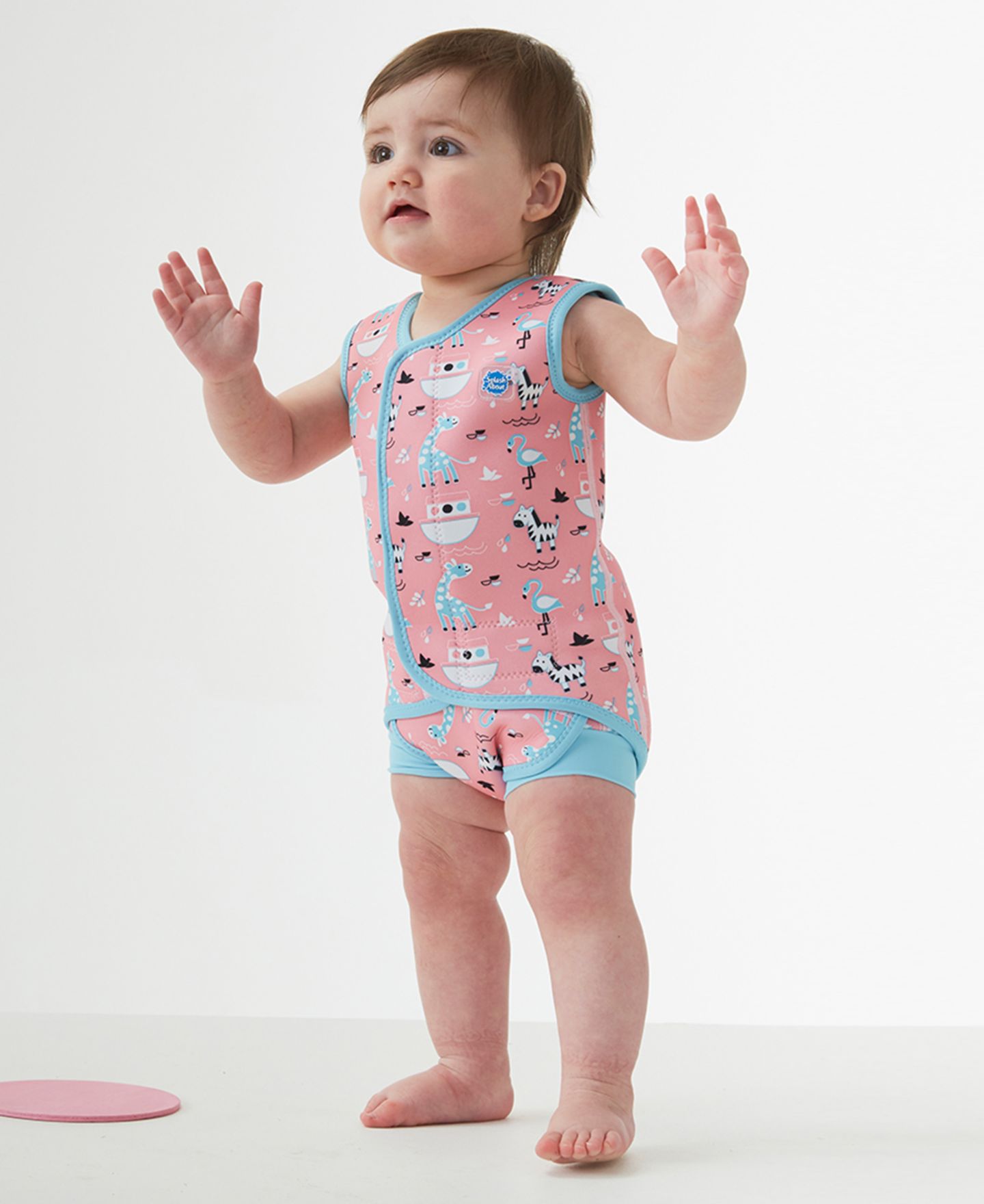 Splash About Baby Wrap Neoprene Wetsuit, цвет: Розовый, вариант 1 — фото 8