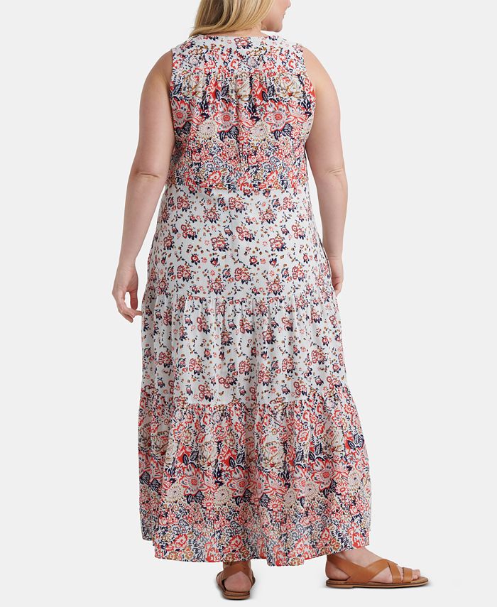 Lucky Brand Plus Size Cotton Chloe Maxi Dress - Macy's
