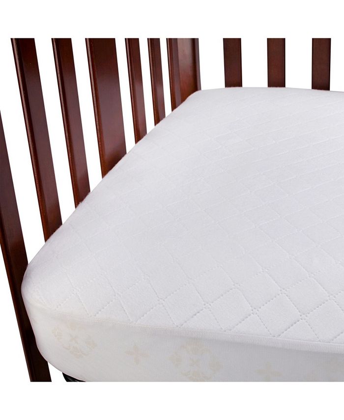 Carter's Fitted Waterproof Crib Mattress Pad - White