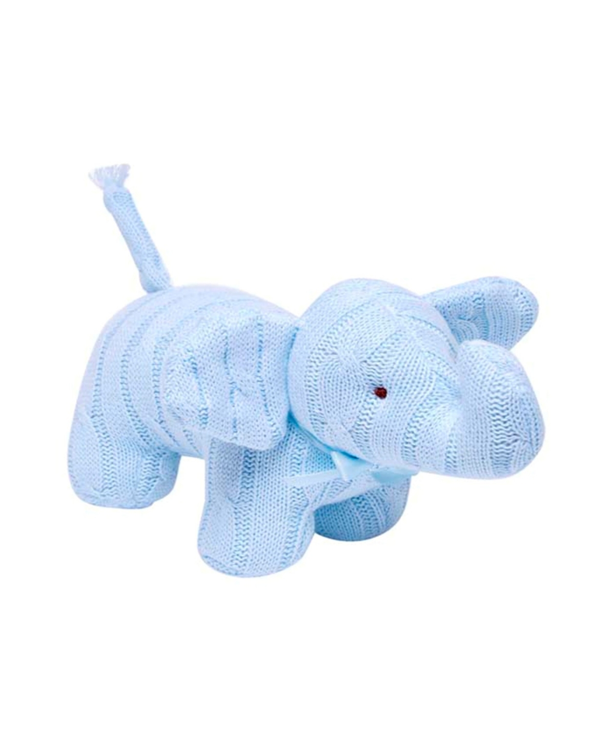 3 Stories Trading Baby Boys Or Baby Girls Cable Knit Snuggle Elephant In Blue