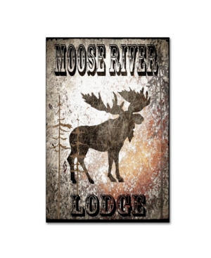 Trademark Global Lightbox Journal 'lodge Moose River Lodge' Canvas Art In Multi