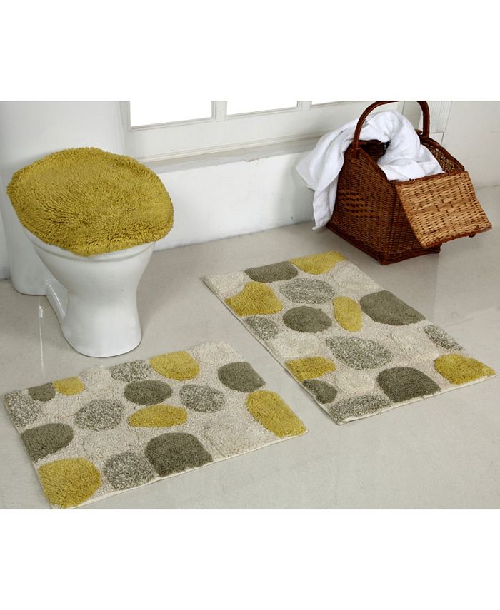 Better Trends 3 Piece River Rocks Bath Mat Set Macy's