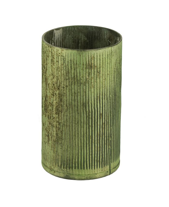 AB Home Tall and Wide Vase In Papaya Green Metallic Finish - Macy's