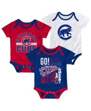 Outerstuff Baby Chicago Cubs Newest Rookie 3 Piece Bodysuit Set