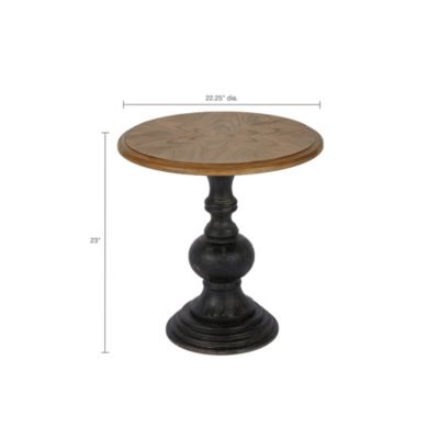 madison park hemlock pedestal end table