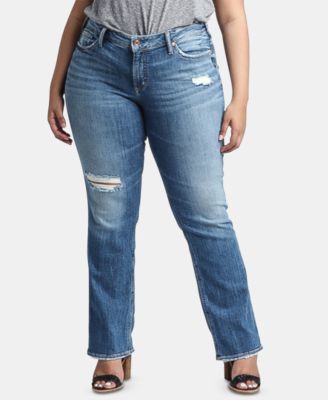 plus size straight leg jeans