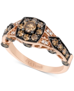 image of Le Vian Diamond Ring (1 ct. t.w.) in 14k Rose Gold