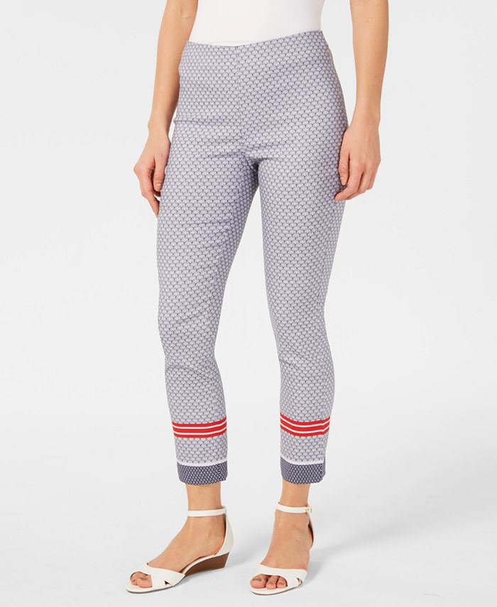 printed pull on pants