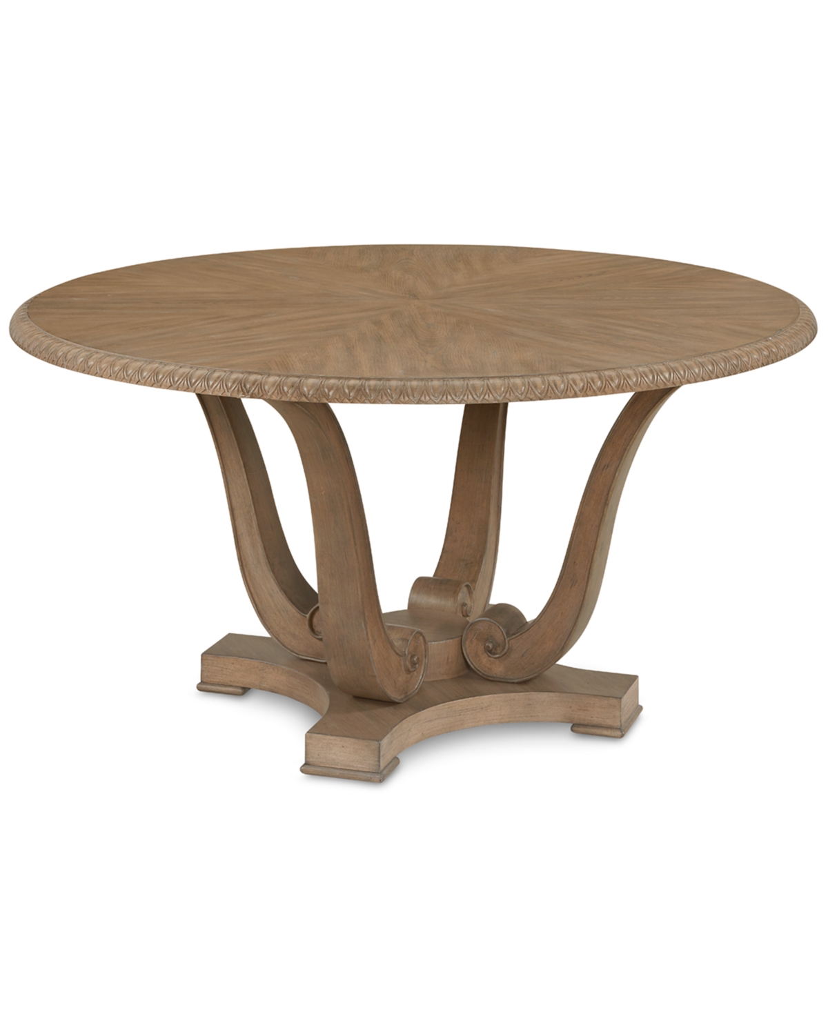Jasper County Stately Brown Round Dining Table