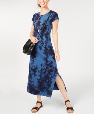 Style & Co Petite Tie Dye Maxi Dress, Created for Macy's