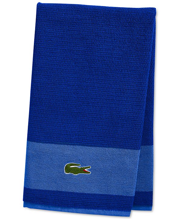 Lacoste Match Cotton Colorblocked Bath Towel & Reviews - Bath Towels ...