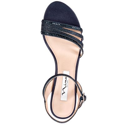 Women's Nelena Rhinestone Kitten Heel Sandals