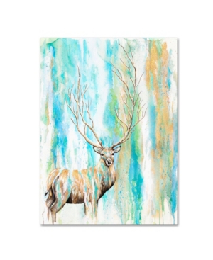 Trademark Global Michelle Faber 'deer Tree' Canvas Art In Multi