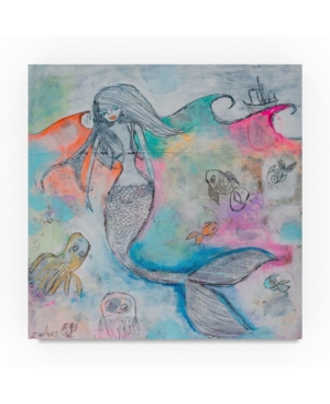 Trademark Global Zwart 'mermaid Aura' Canvas Art In Multi