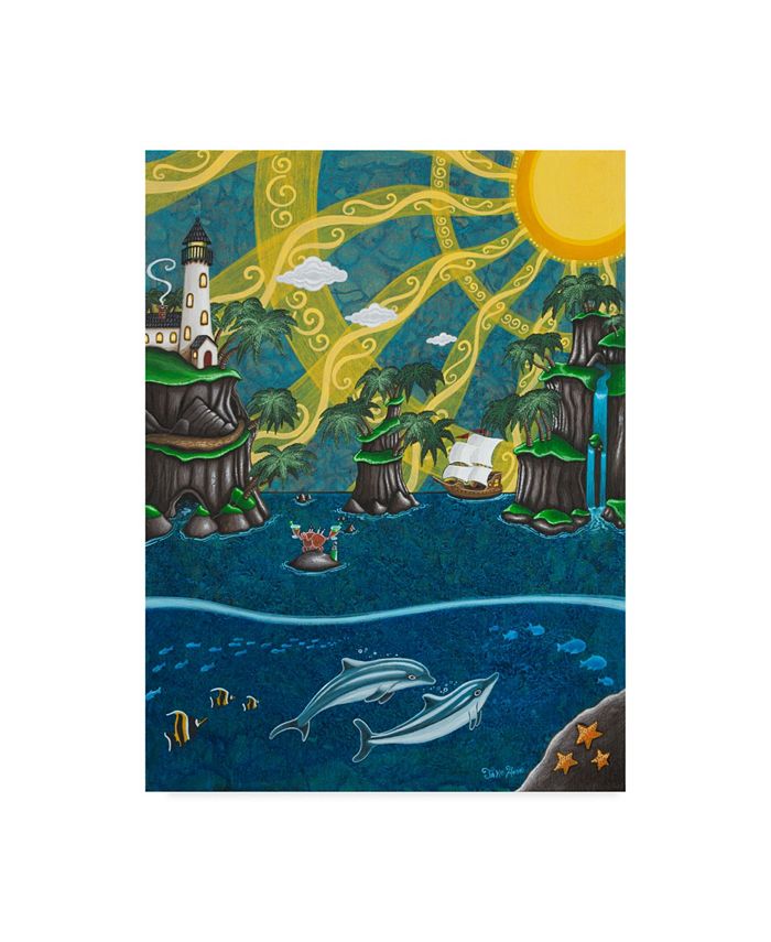 Trademark Global Jake Hose 'Tropical Escape' Canvas Art 24" x 18" x 2