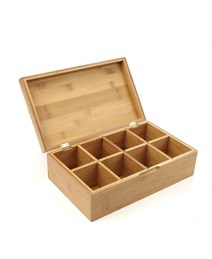 Mind Reader Tea Storage Chest Box with 8 Compartments Macy's