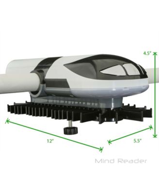Mind Reader Automatic Motorized Revolving Tie and Belt Rack with Built in LED Light, Closet Organizer