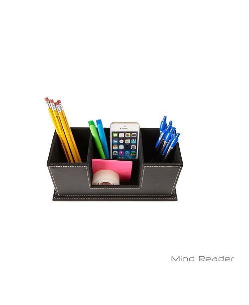 Mind Reader Faux Leather 4 Compartment Desk Organizer Reviews