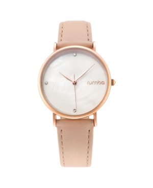 image of RumbaTime Lafayette Genuine Leather Strap Watch