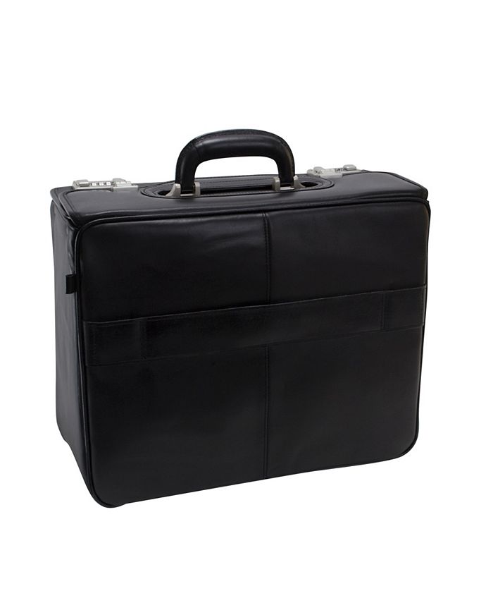 McKlein Sheridan 15" Patented Detachable Wheeled Catalog Briefcase