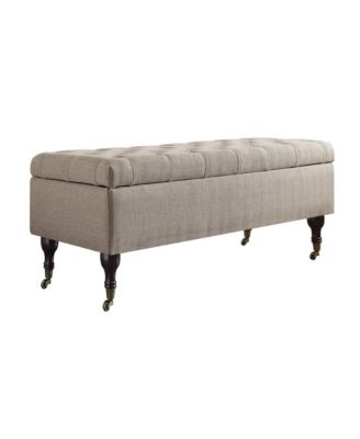 Elle D&eacute;cor Collette Tufted Storage Bench