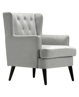 Elle D&eacute;cor Celeste Tufted Velvet Accent Chair