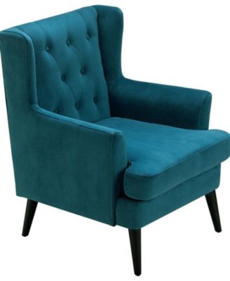 Elle D&eacute;cor Celeste Tufted Velvet Accent Chair