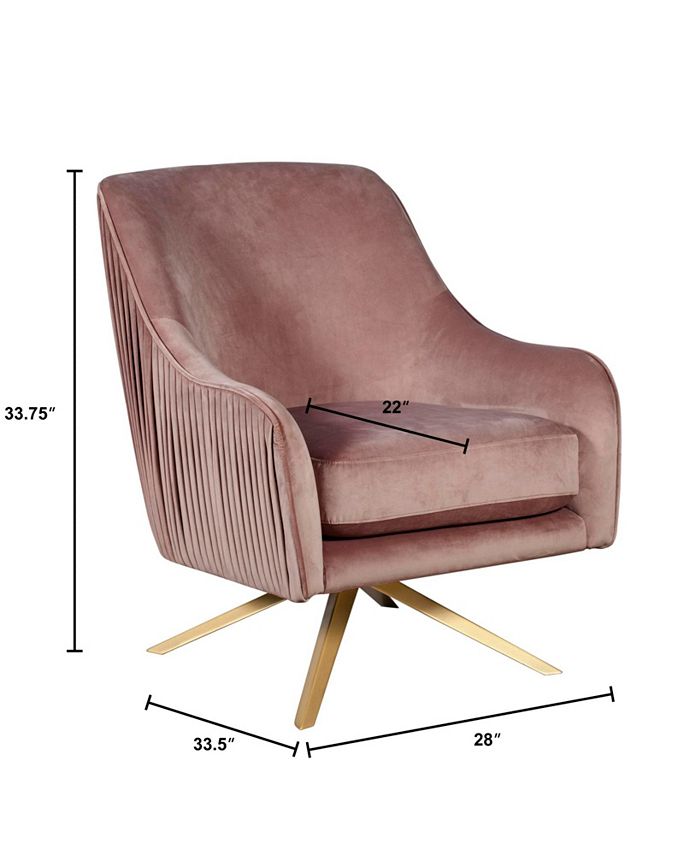 Elle Decor Elle Décor Jolie Swivel Lounge Chair, Quick Ship Macy's