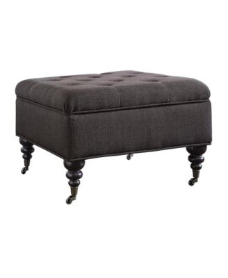 Abbot Square Tufted Ottoman with Storage and Casters