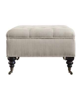 Abbot Square Tufted Ottoman with Storage and Casters