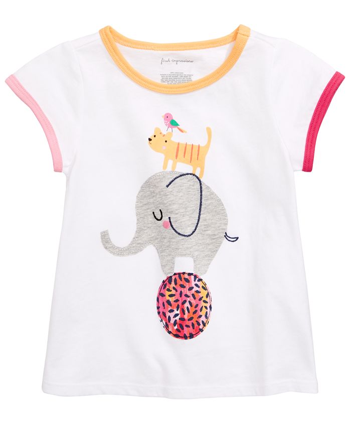 First Impressions Baby Girls Circus Graphic T-Shirt, Created for Macy's ...