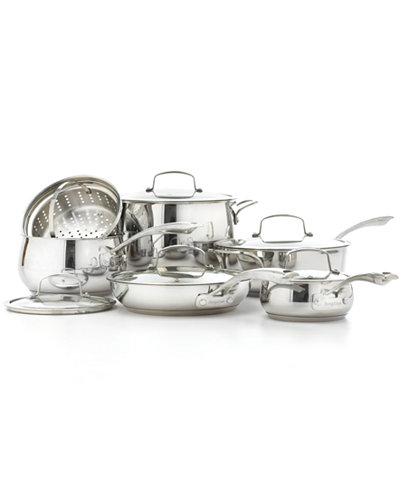 Belgique Stainless Steel 11-Pc. Cookware Set, Only at Macy's,