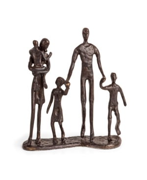 Danya B . Family Of Five Bronze Sculpture In Dark Brown
