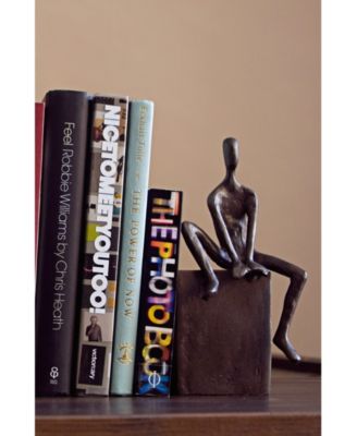 Danya B Bookend Set With Man And Woman Sitting On A Block - Macy's