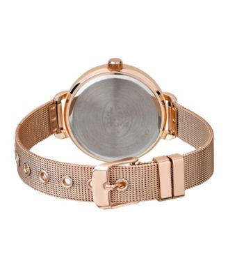 Rose Gold Mesh Watch