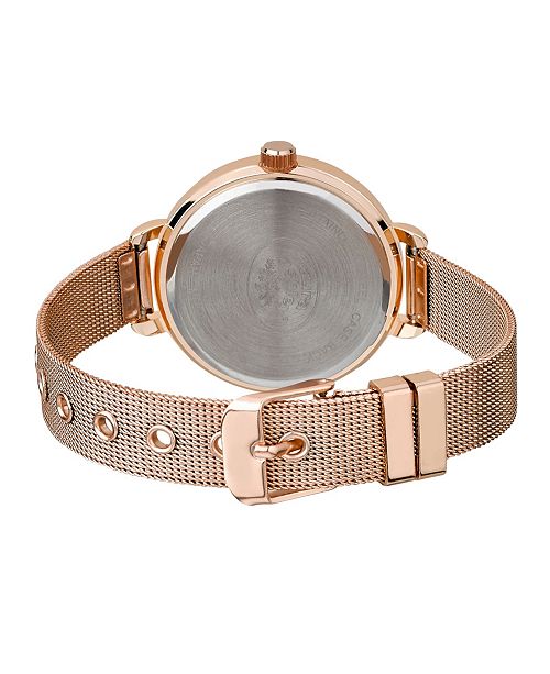 Laura Ashley Rose Gold Mesh Watch & Reviews - Watches - Jewelry ...
