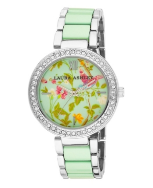 image of Laura Ashley Ladies- Blue Band Summer Duck Egg Dial Watch