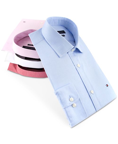 aire travesura Pef Tommy Hilfiger Men's Slim-Fit Stretch Solid Dress Shirt, Online Exclusive  Created for Macy's & Reviews - Dress Shirts - Men - Macy's
