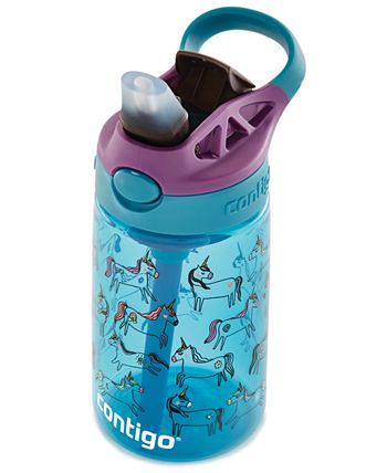 Contigo Kid's 14 Oz Autospout Straw Water Bottle - Unicorns