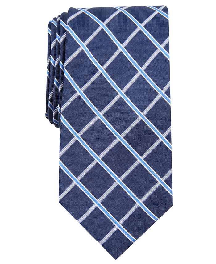Club Room Men's Grid Tie, Created for Macy's - Macy's