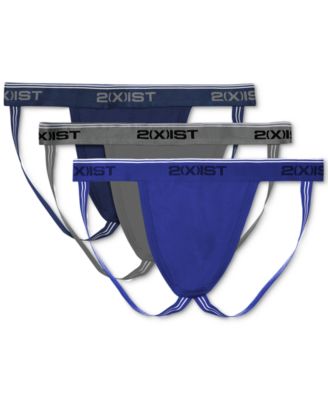 Photo 1 of 2(x)ist Men's Cotton Stretch Jock Strap 3-Pack Size SM