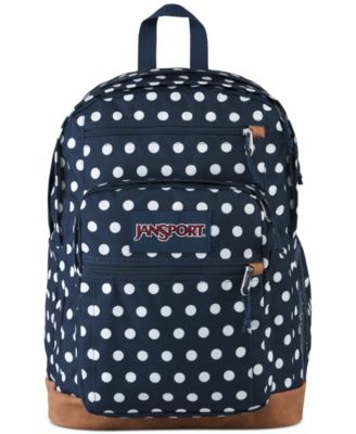 jansport gold polka dot backpack