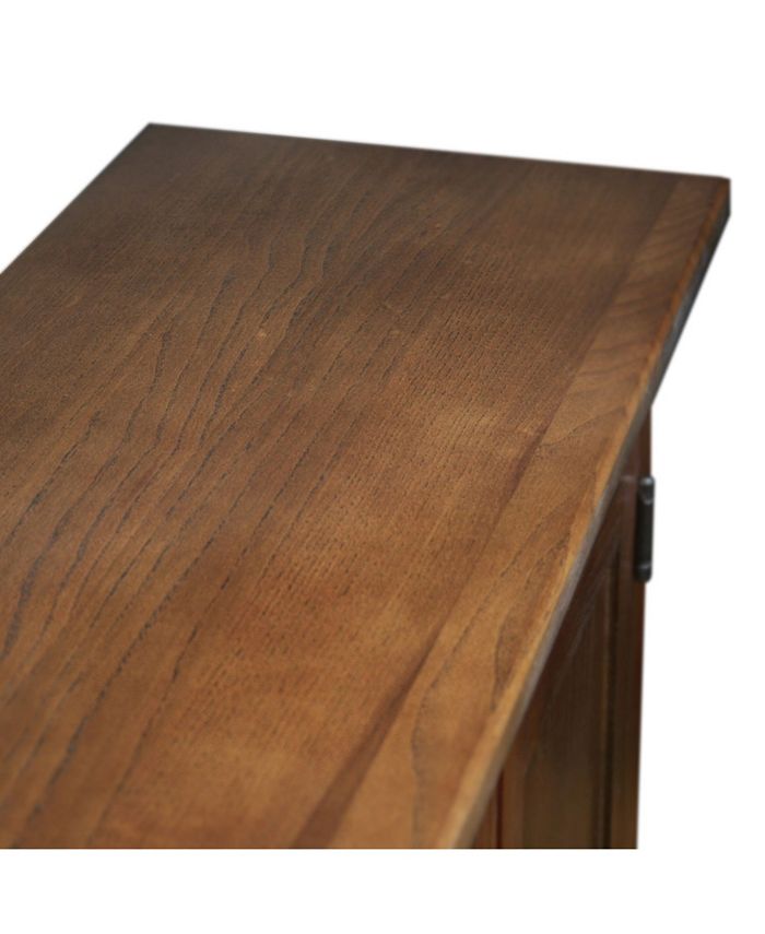 Leick Furniture Wood Mission Console Table in Russet Oak