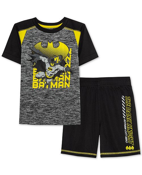 Little Boys Batman Gotham City Hero Of The Night 2 Pc T Shirt