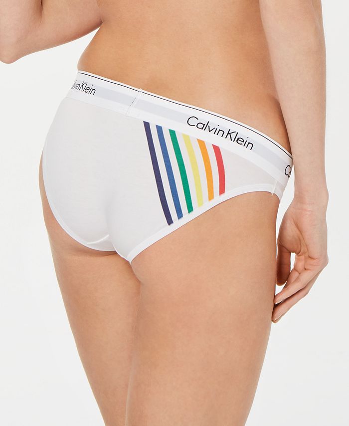 Calvin Klein Women's Pride Limited Edition Modern Cotton Rainbow Bikini  QF5255 & Reviews - Bras, Underwear & Lingerie - Women - Macy's