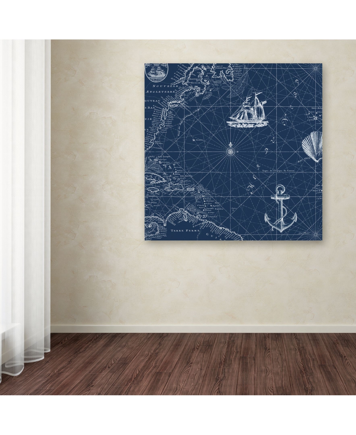 Jean Plout 'Nautical Blues 4' Canvas Art - 2
