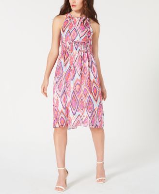 Trina Turk - Printed Smocked Midi Dress